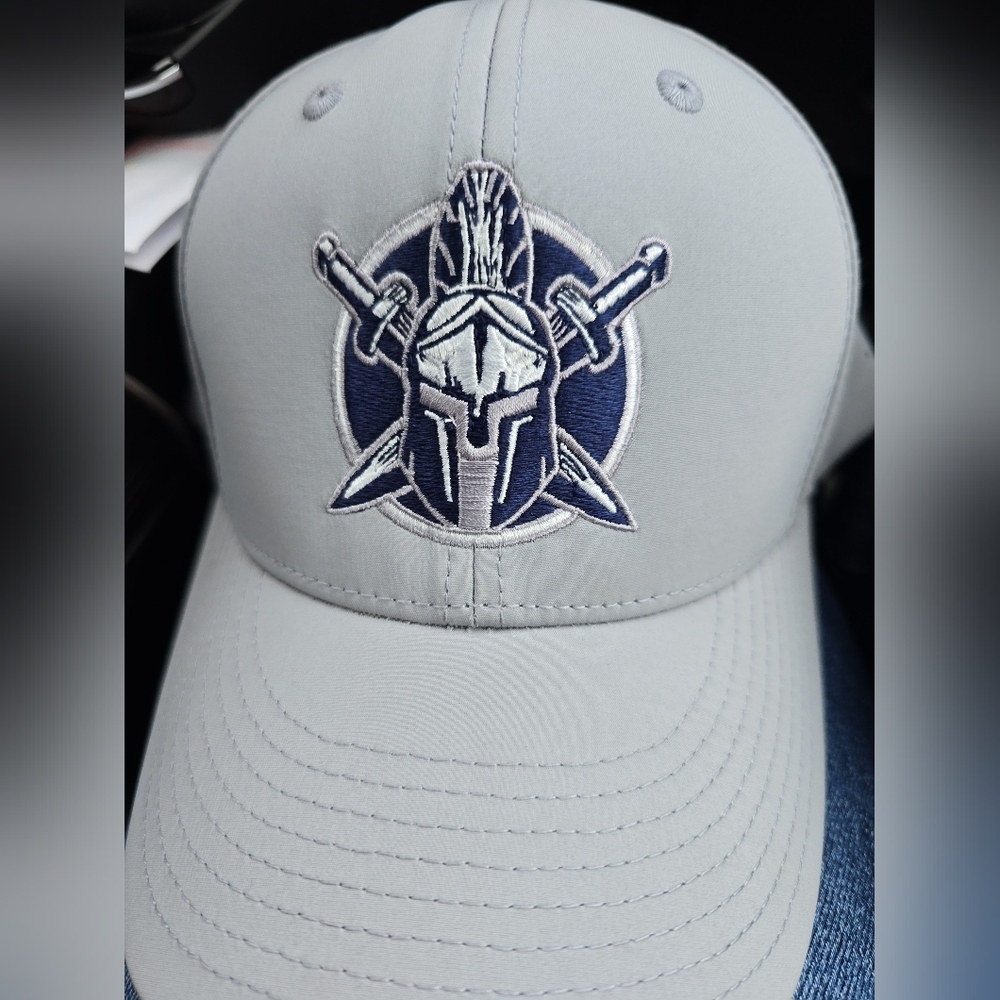 Men's Light Gray Spartan Logo Baseball Cap